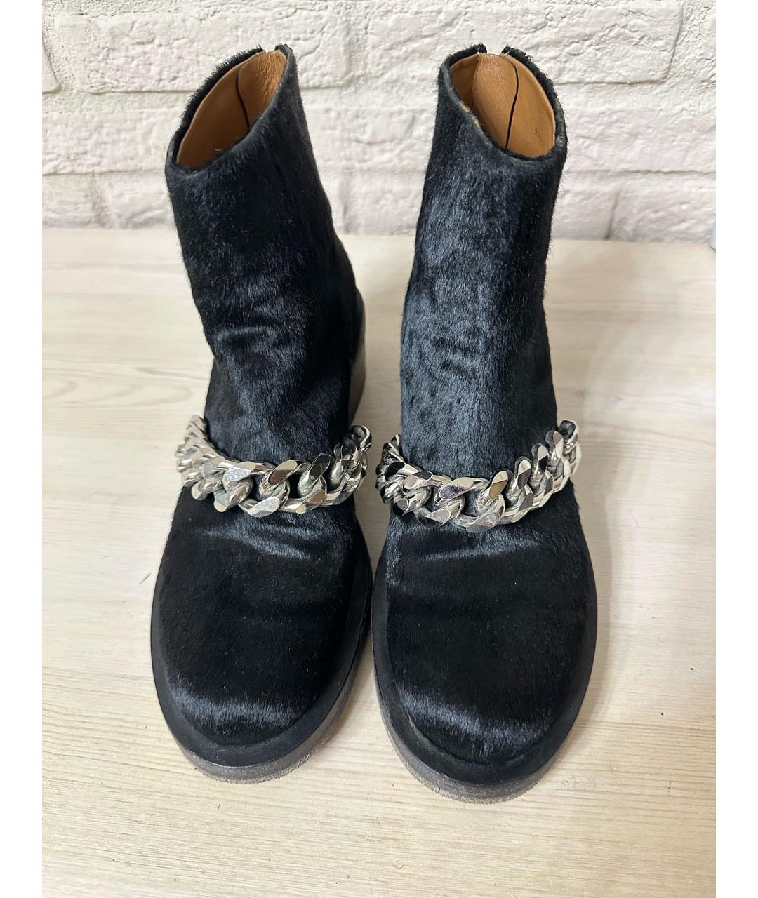 GIVENCHY Черные ботинки из экзотической кожи, фото 2
