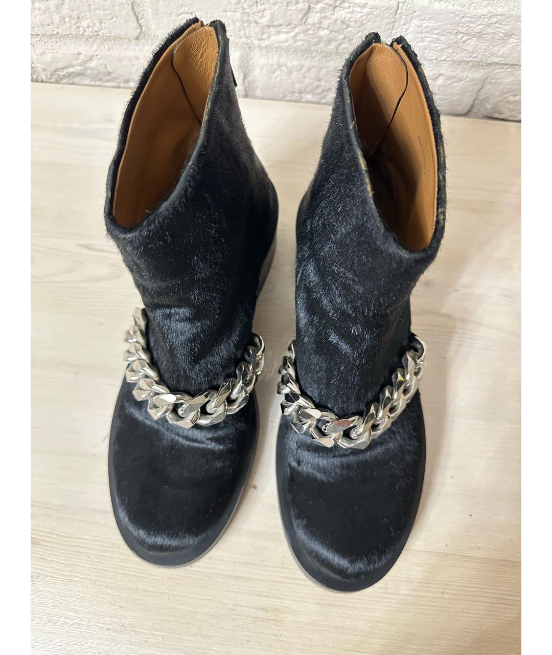 GIVENCHY Черные ботинки из экзотической кожи, фото 3