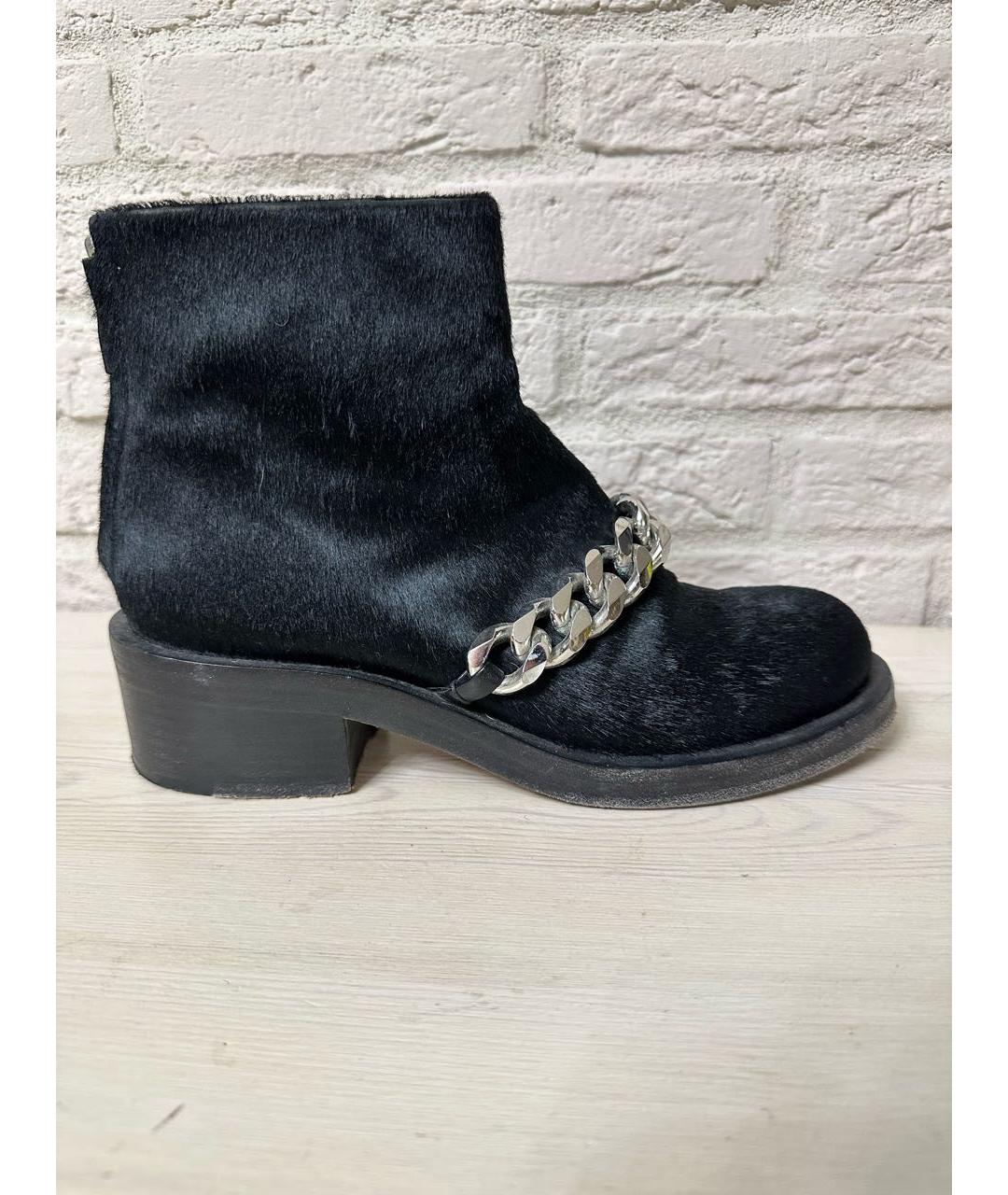 GIVENCHY Черные ботинки из экзотической кожи, фото 9