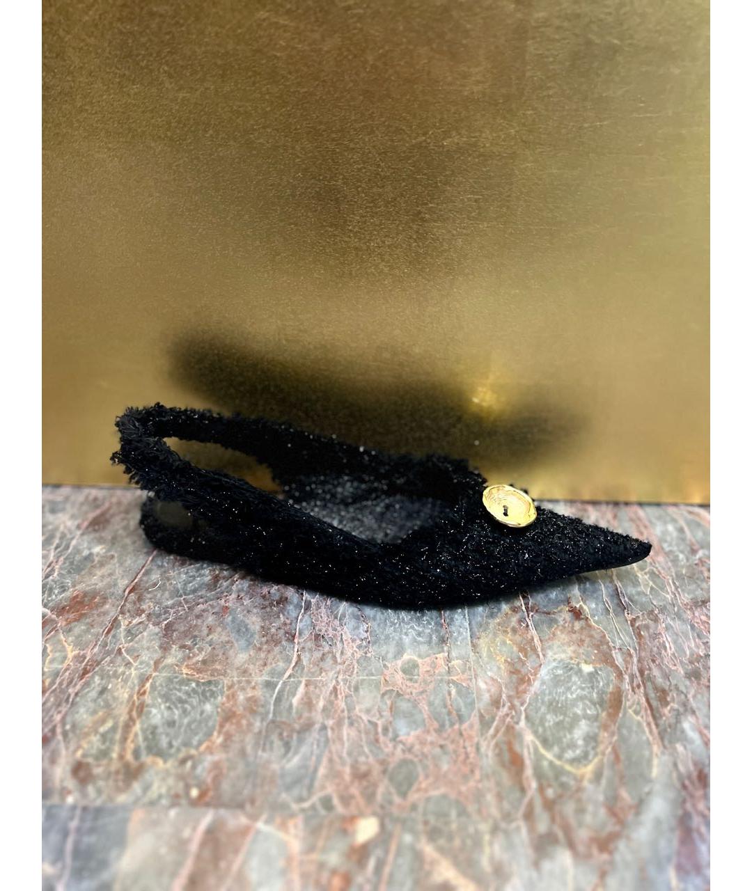 BALENCIAGA Черные текстильные мюли, фото 9