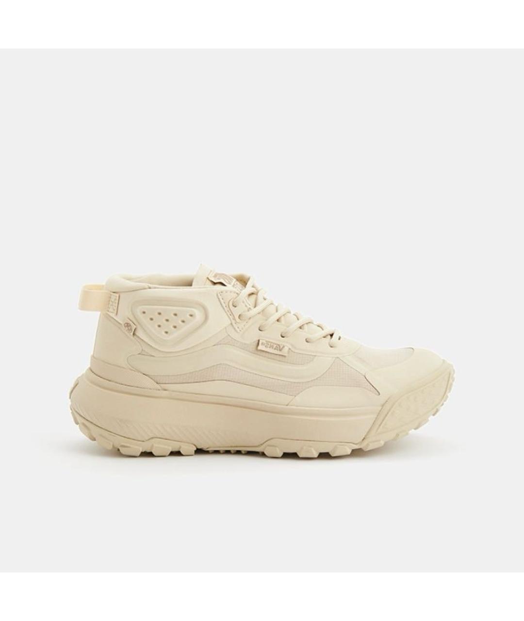 VANS Бежевые текстильные низкие кроссовки / кеды, фото 7