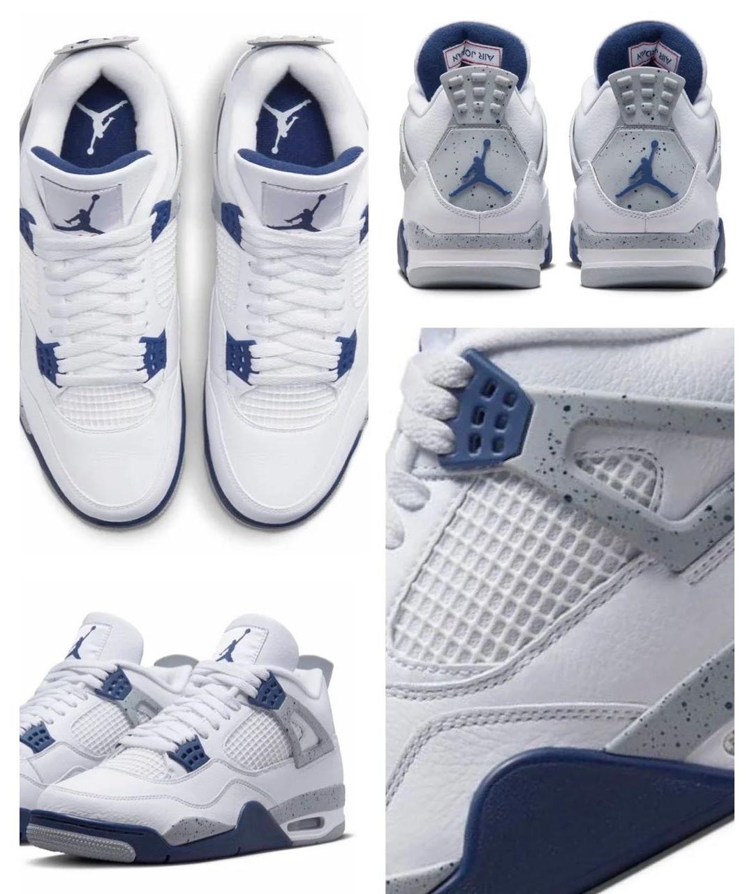 JORDAN Белые кожаные высокие кроссовки / кеды, фото 7