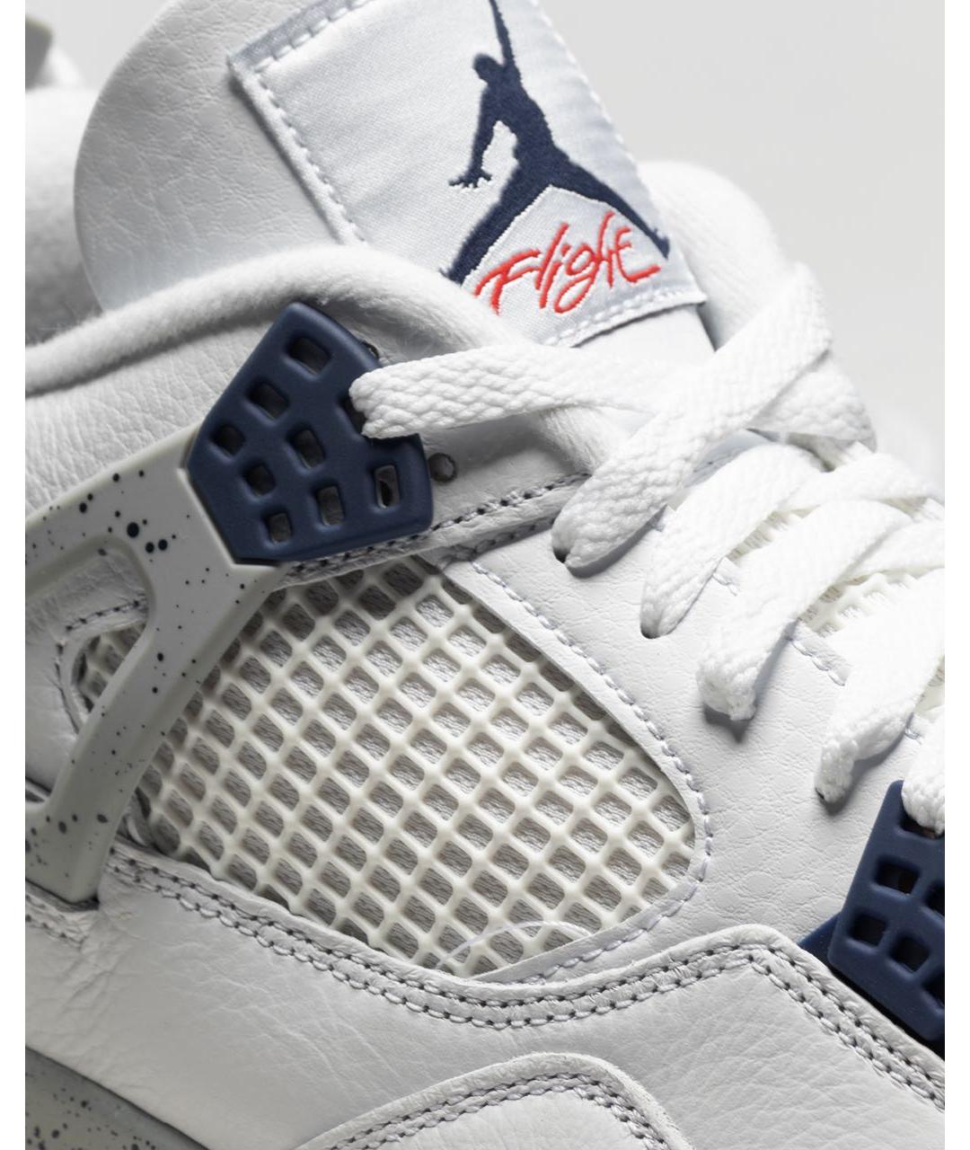 JORDAN Белые кожаные высокие кроссовки / кеды, фото 8