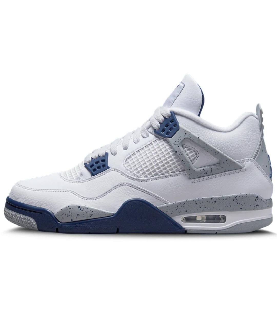 JORDAN Белые кожаные высокие кроссовки / кеды, фото 9