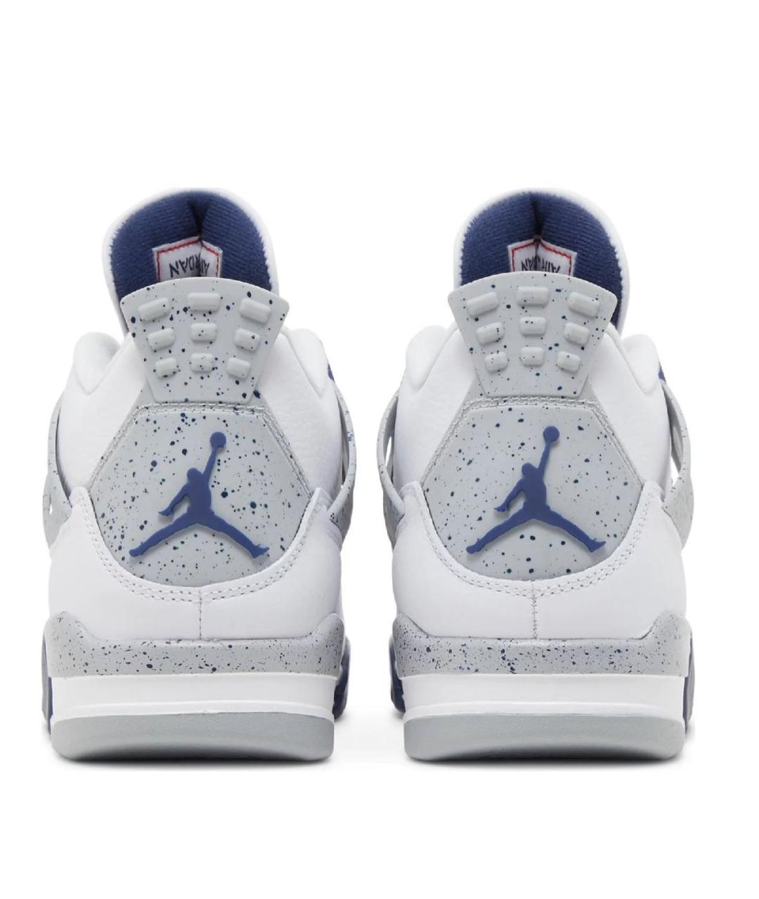 JORDAN Белые кожаные высокие кроссовки / кеды, фото 3