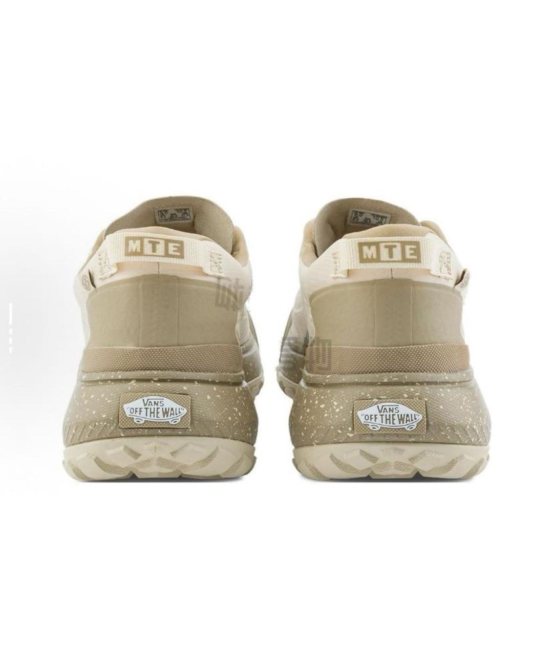 VANS Бежевые текстильные низкие кроссовки / кеды, фото 4