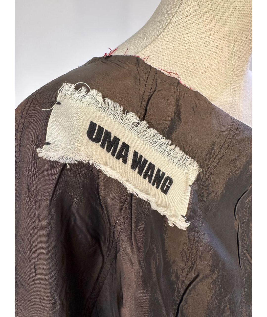 UMA WANG Бордовое шерстяное коктейльное платье, фото 7