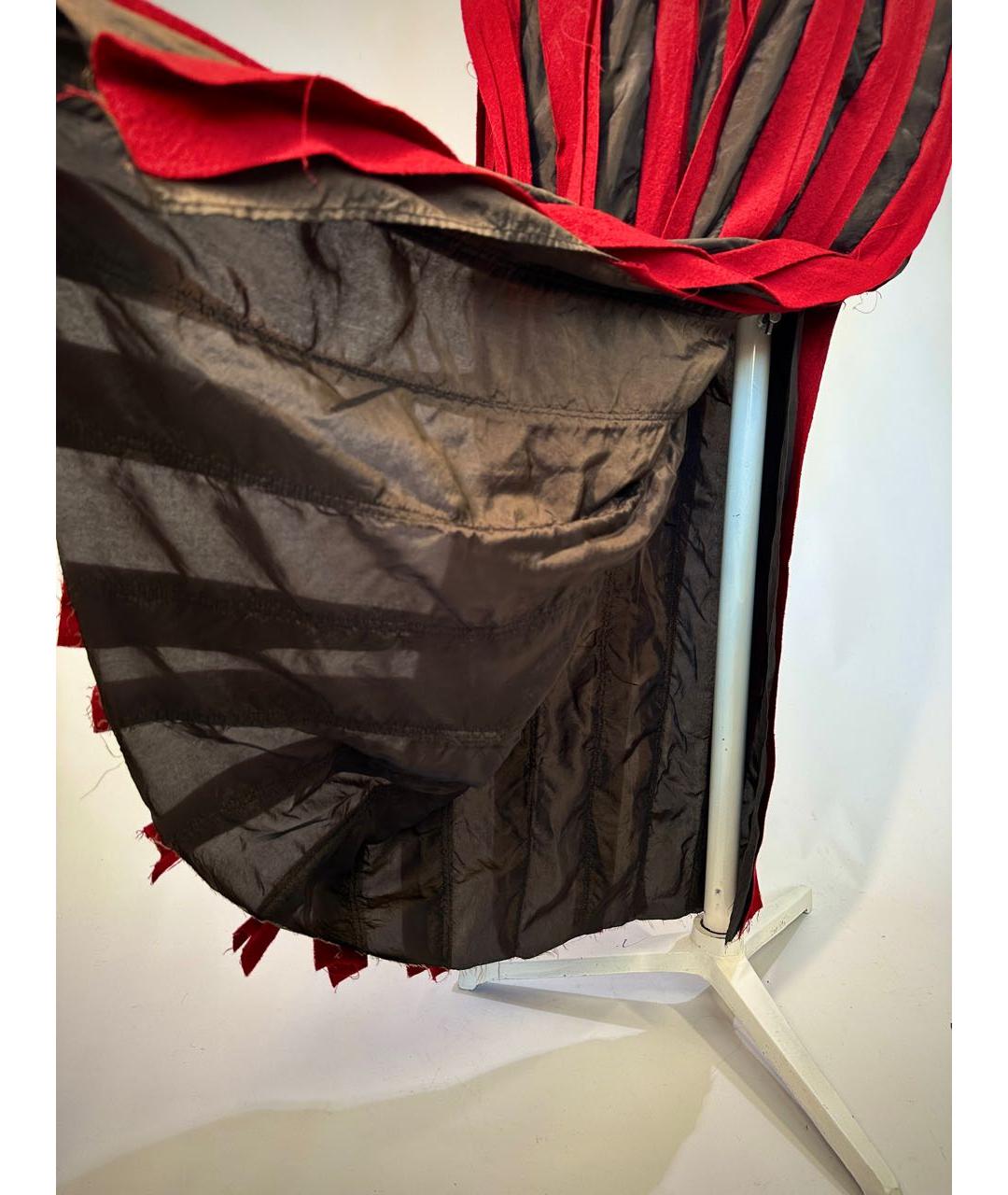 UMA WANG Бордовое шерстяное коктейльное платье, фото 6