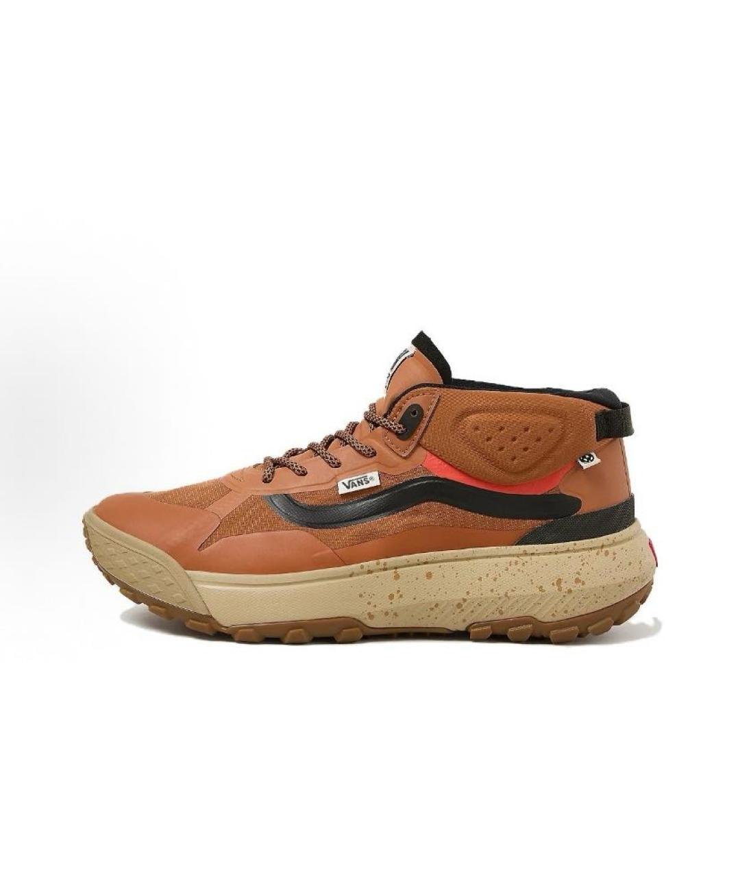 VANS Коричневые текстильные низкие кроссовки / кеды, фото 2