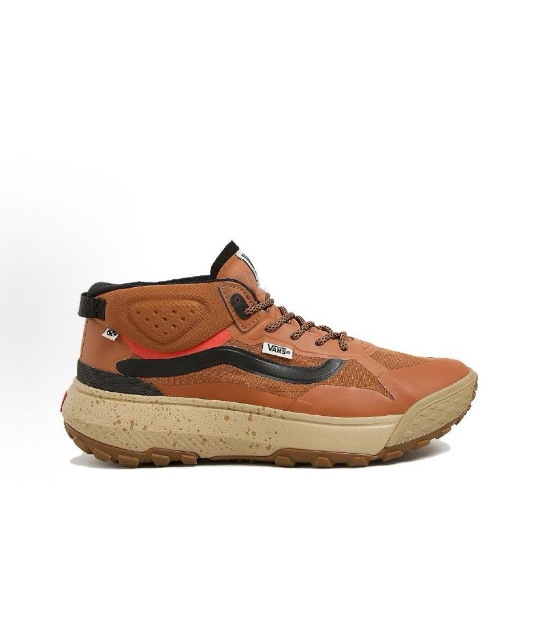 VANS Коричневые текстильные низкие кроссовки / кеды, фото 5