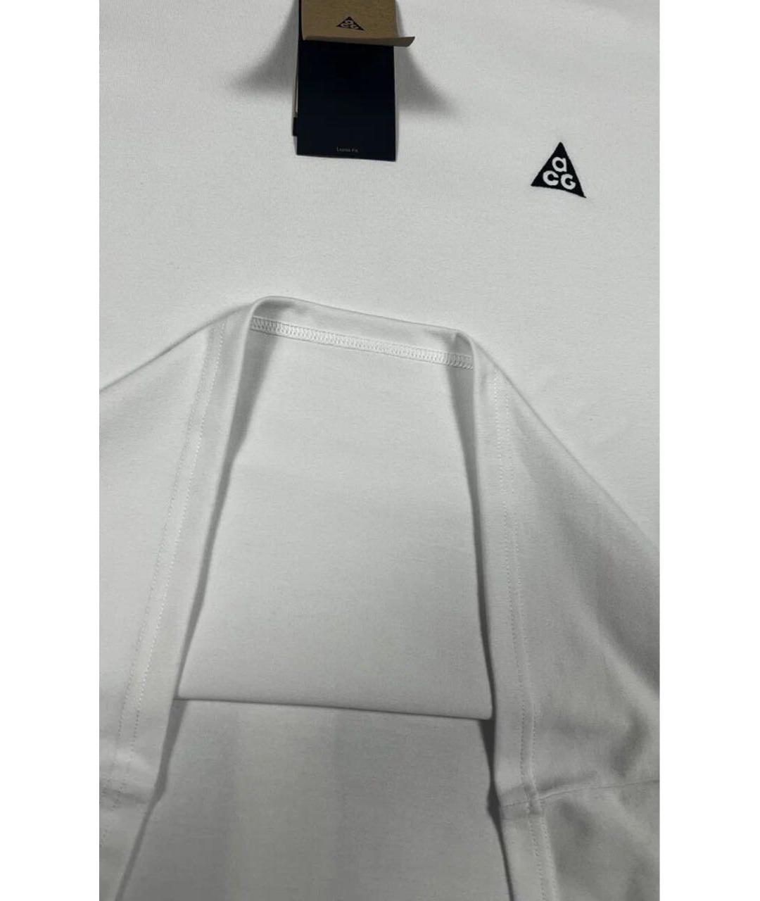 NIKE ACG Белая хлопковая футболка, фото 4