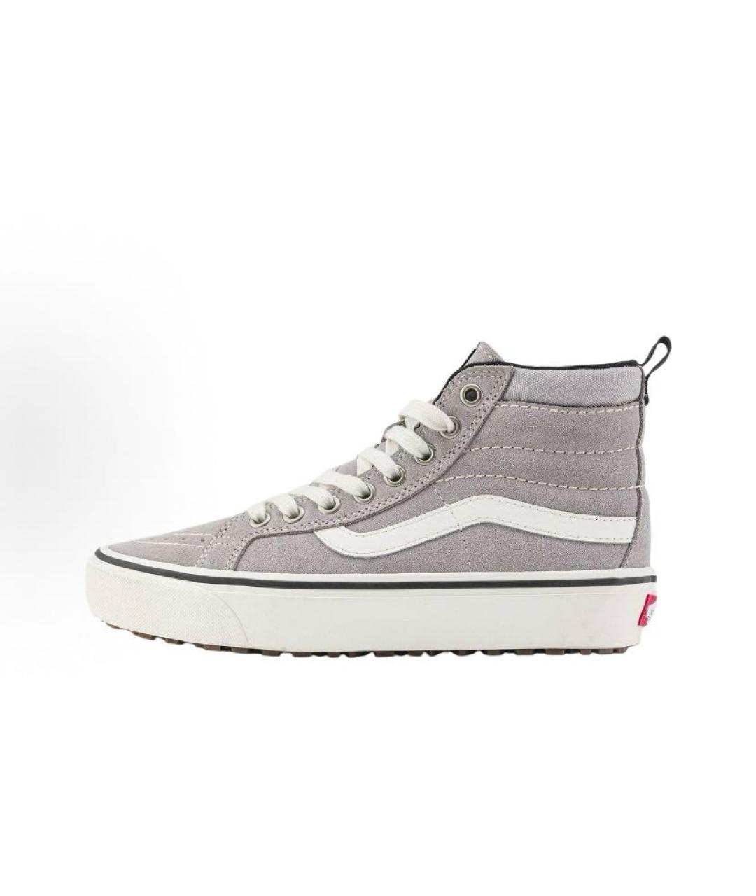 VANS Серые замшевые высокие кроссовки / кеды, фото 2