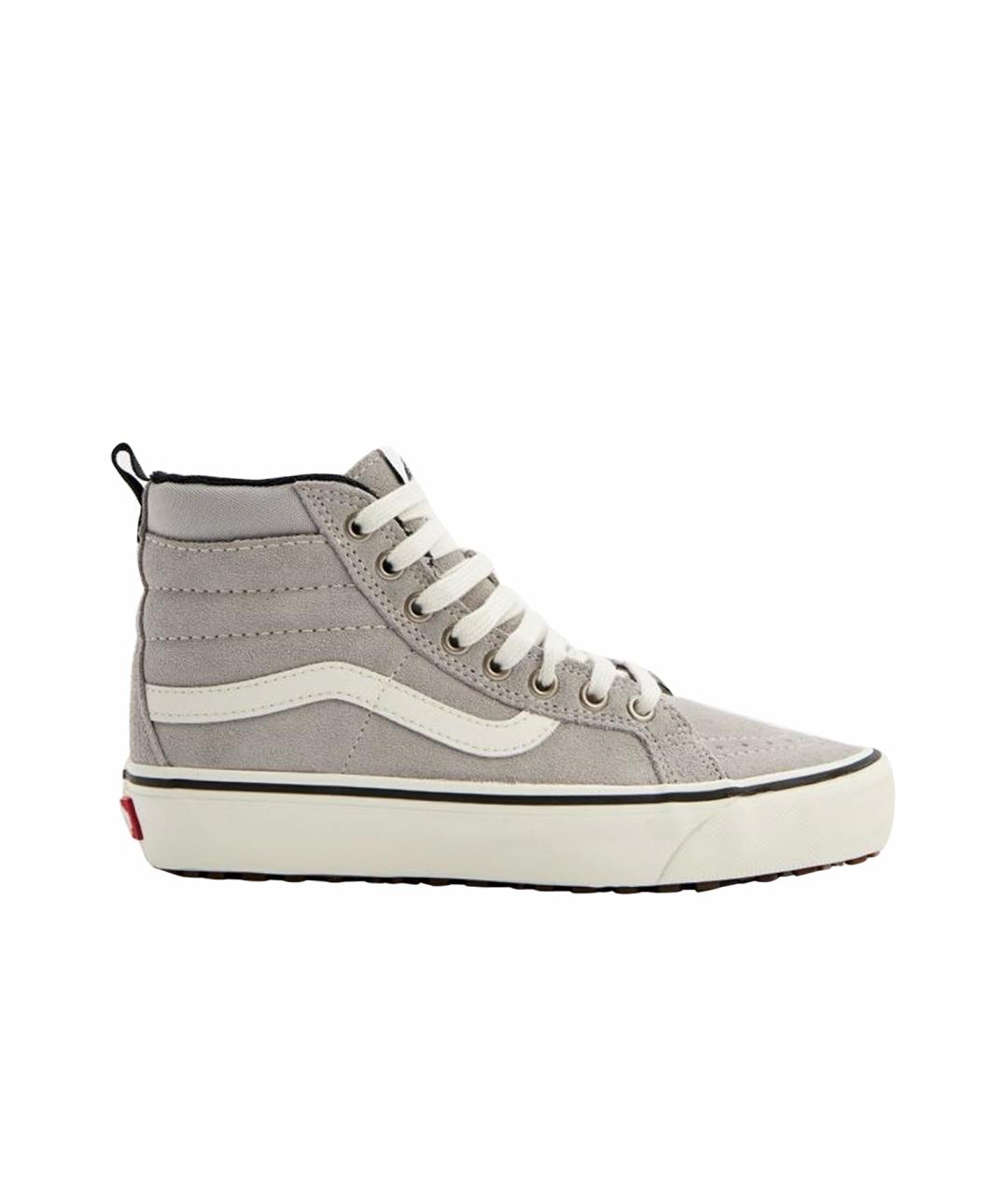 VANS Серые замшевые высокие кроссовки / кеды, фото 1