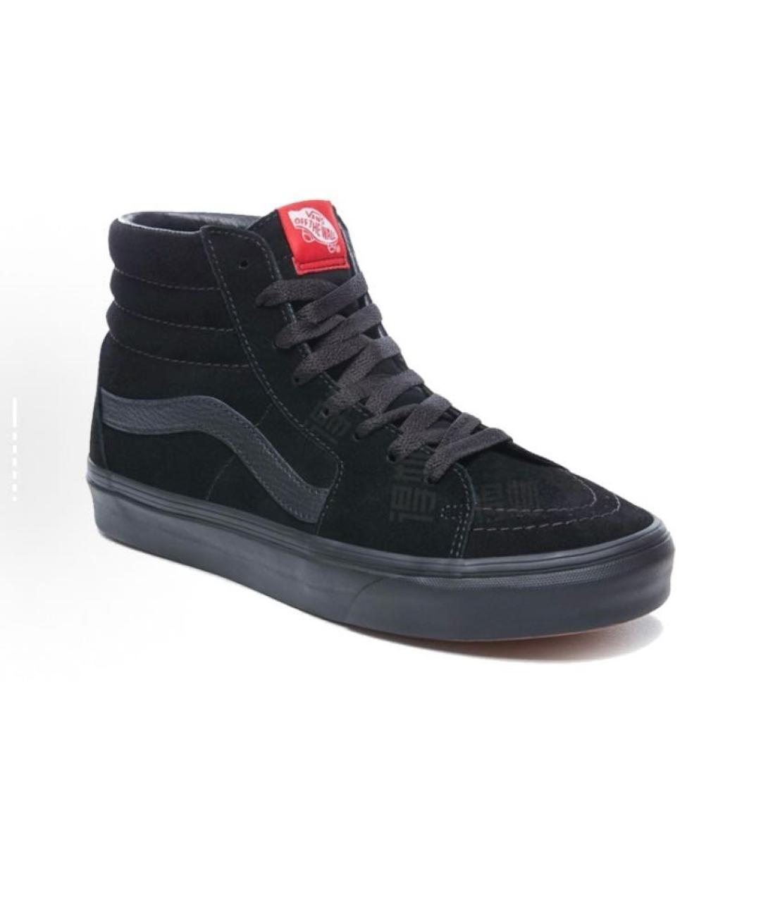 VANS Черные замшевые высокие кроссовки / кеды, фото 3