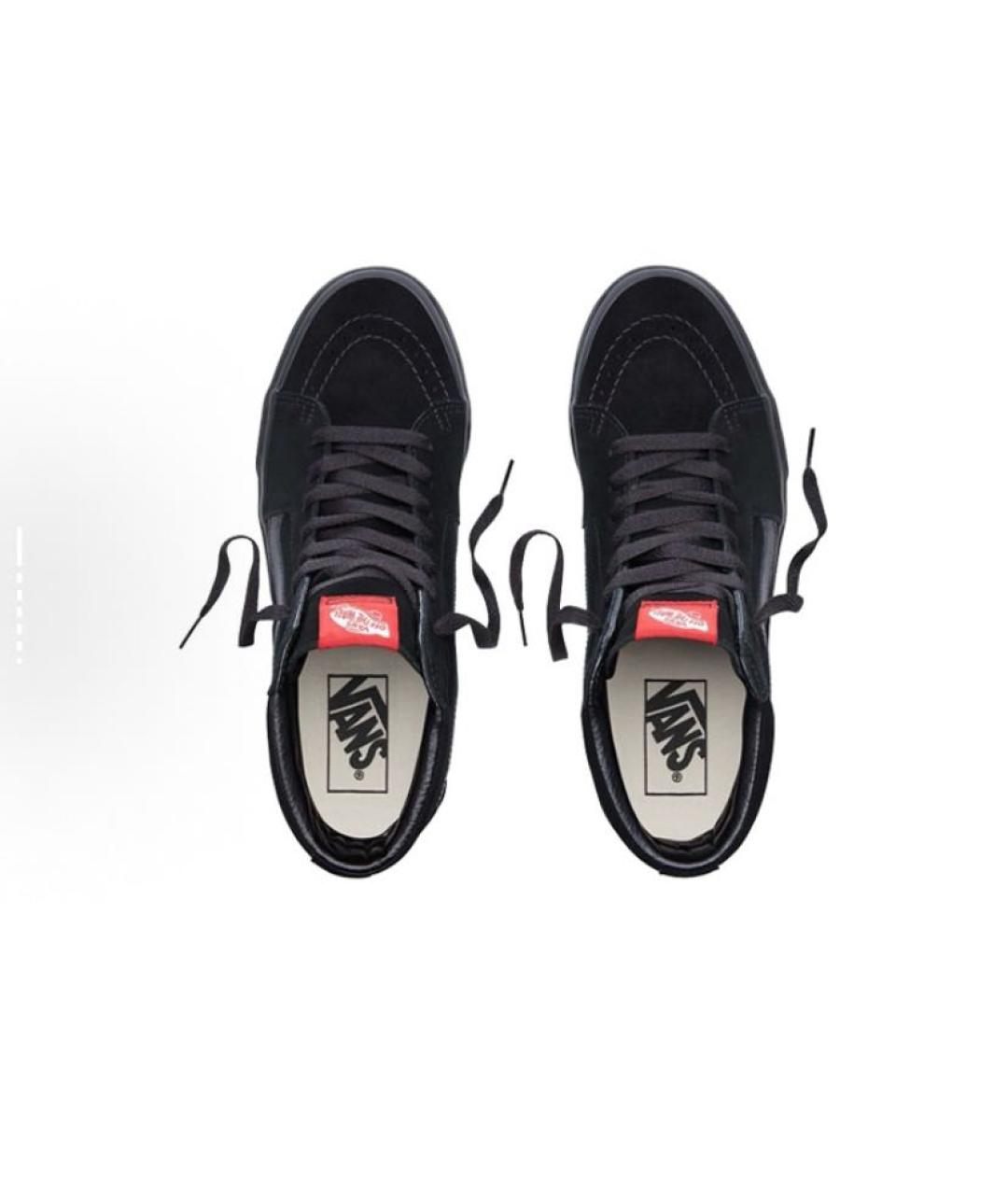 VANS Черные замшевые высокие кроссовки / кеды, фото 4