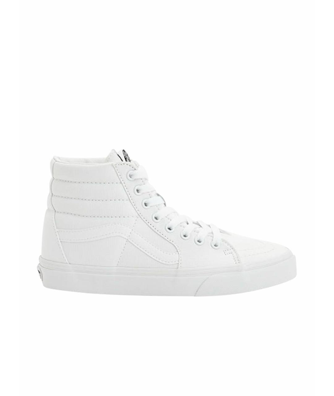 VANS Белые текстильные высокие кроссовки / кеды, фото 1