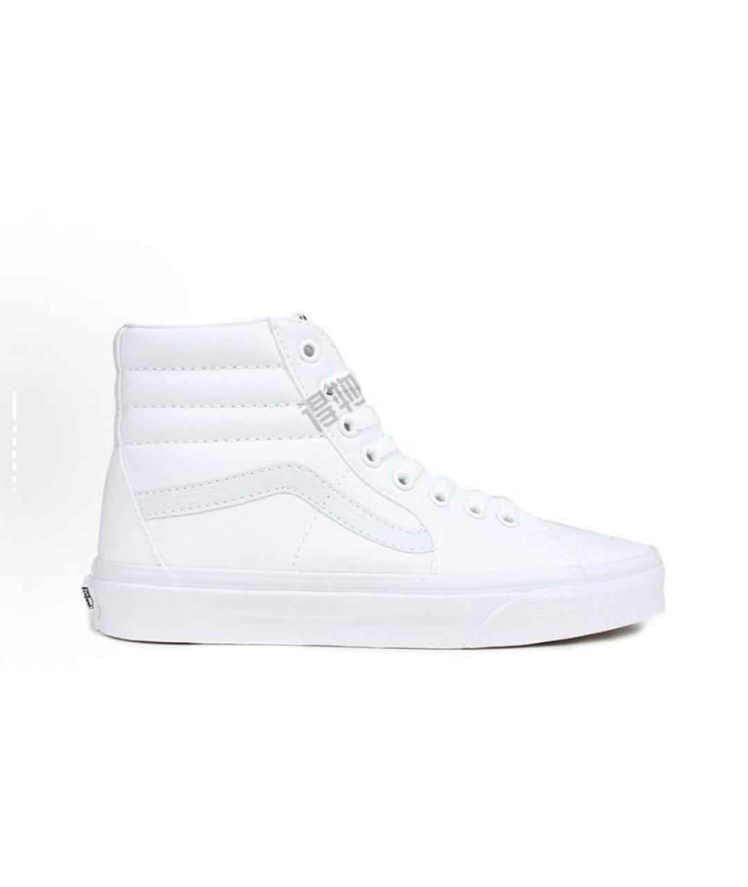 VANS Белые текстильные высокие кроссовки / кеды, фото 3