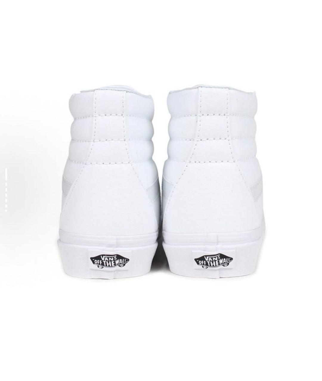 VANS Белые текстильные высокие кроссовки / кеды, фото 5