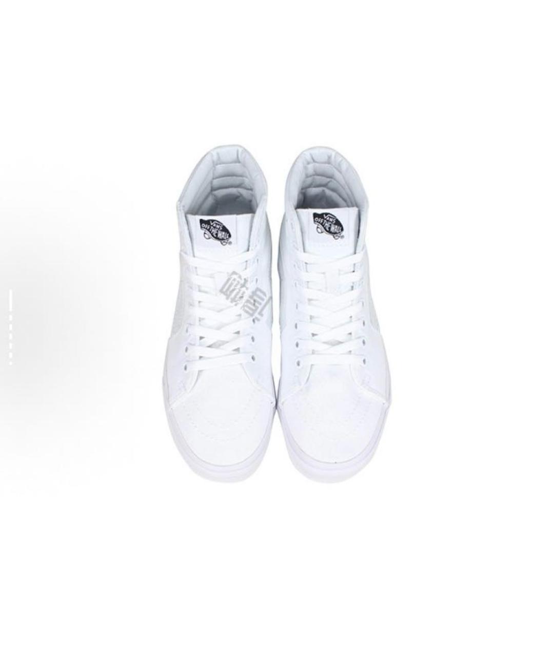 VANS Белые текстильные высокие кроссовки / кеды, фото 4