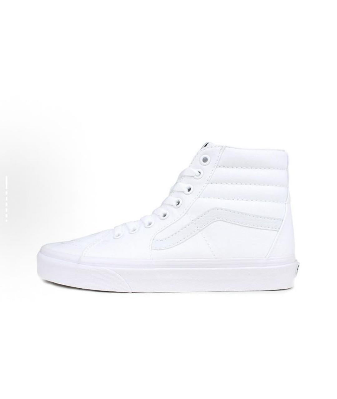 VANS Белые текстильные высокие кроссовки / кеды, фото 2