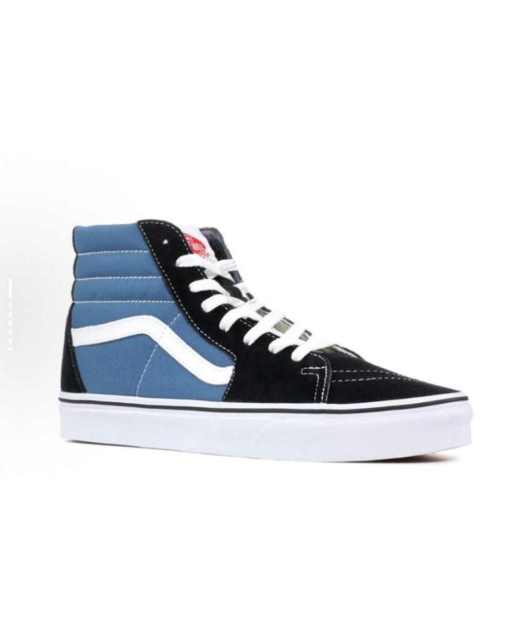 VANS Синие замшевые высокие кроссовки / кеды, фото 2