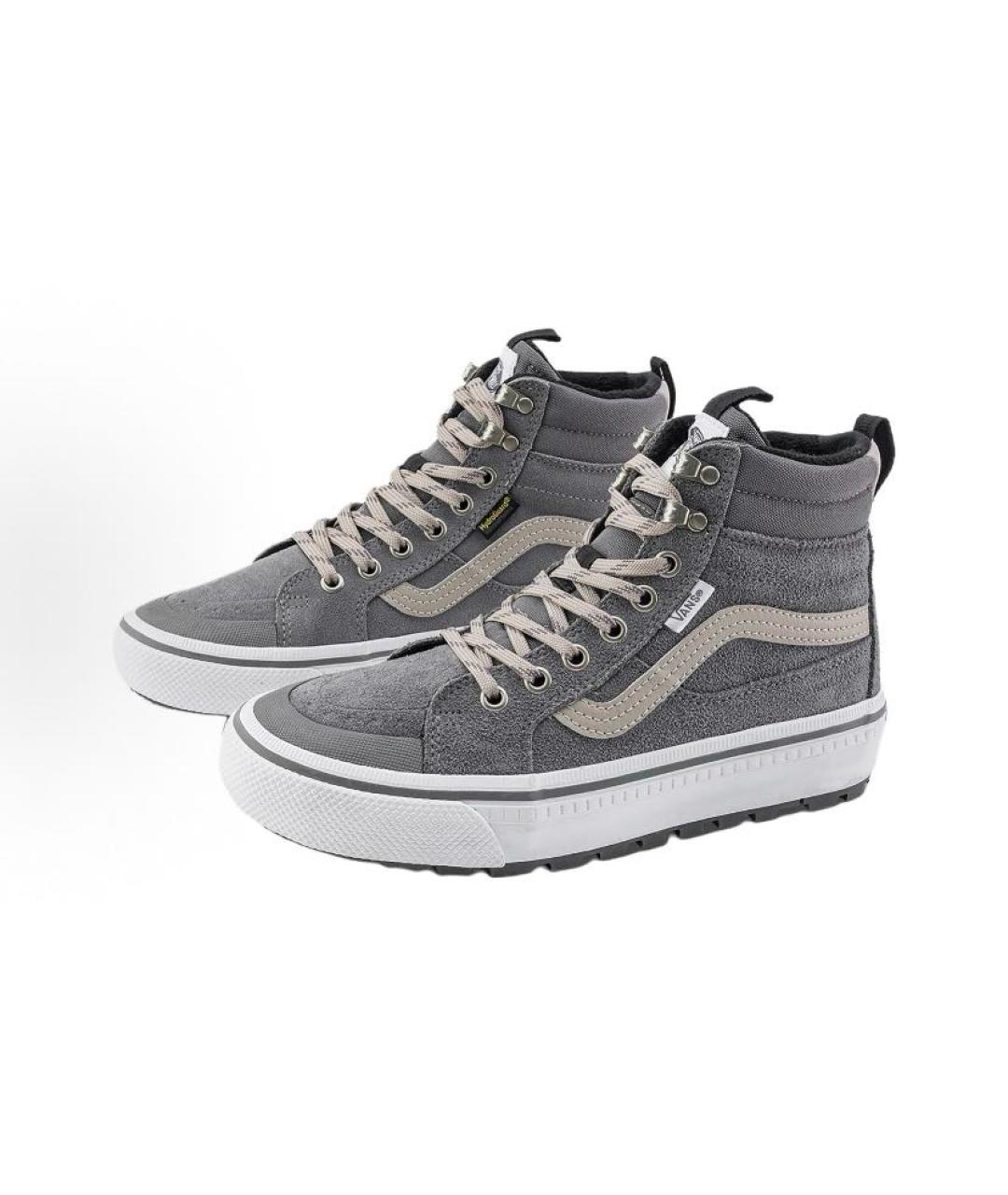 VANS Серые замшевые высокие кроссовки / кеды, фото 3