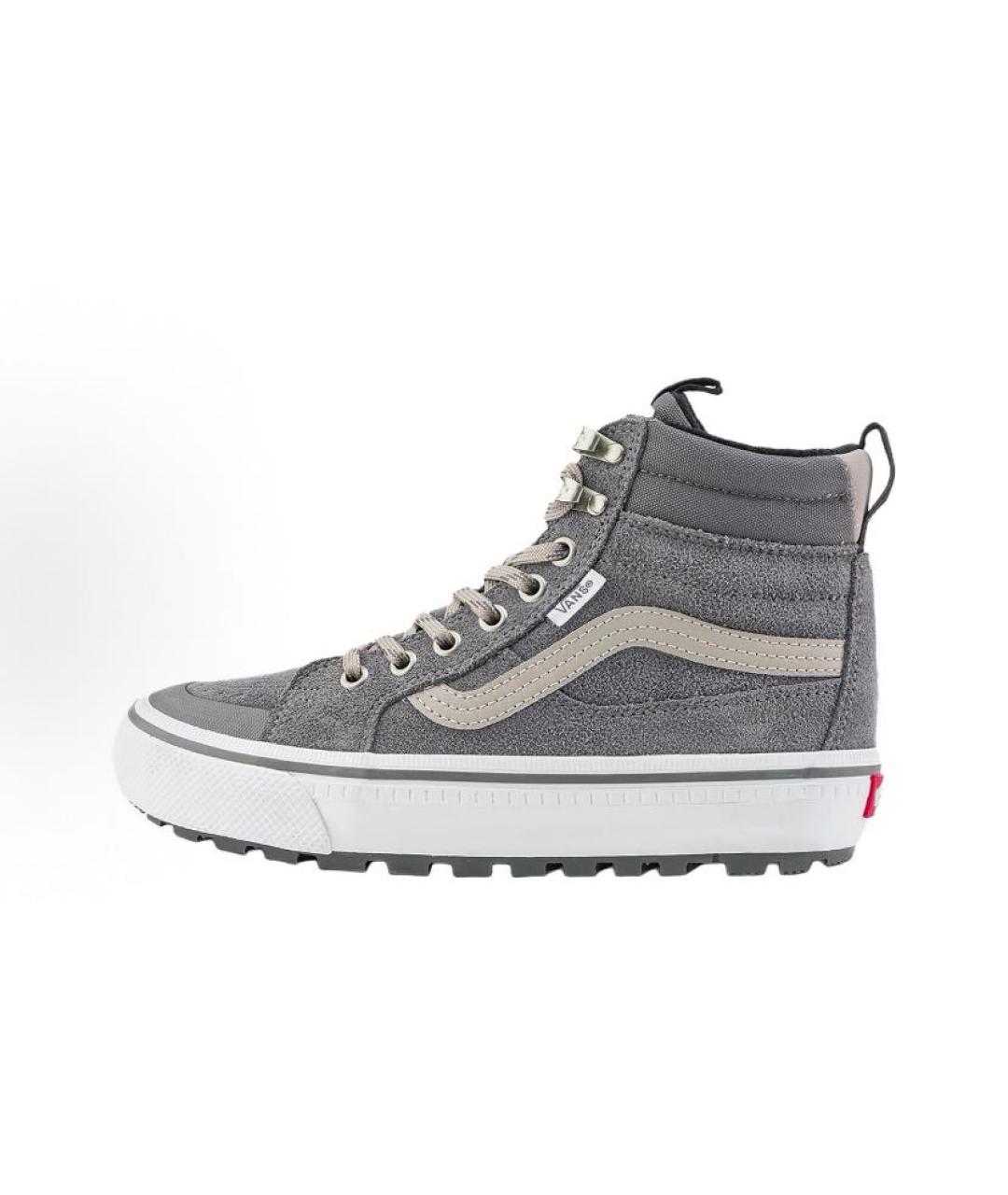 VANS Серые замшевые высокие кроссовки / кеды, фото 2