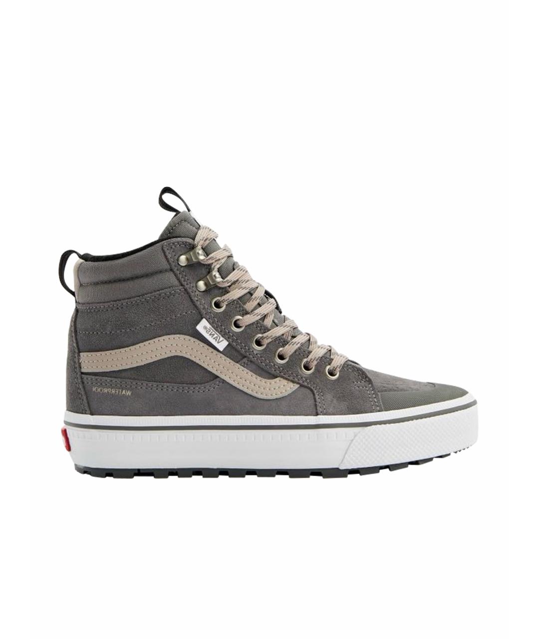 VANS Серые замшевые высокие кроссовки / кеды, фото 1