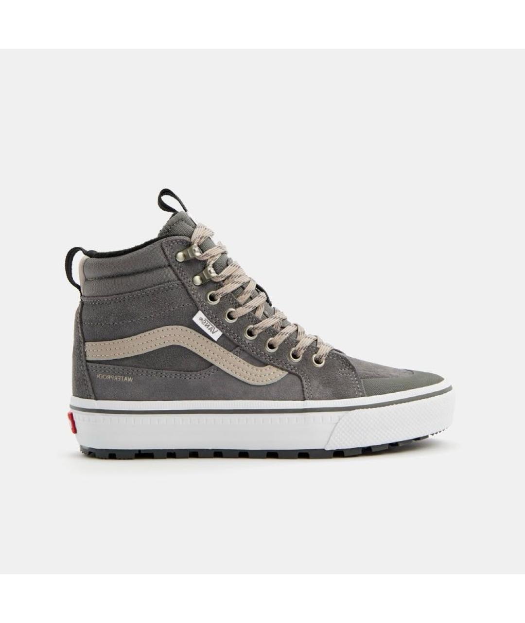 VANS Серые замшевые высокие кроссовки / кеды, фото 7