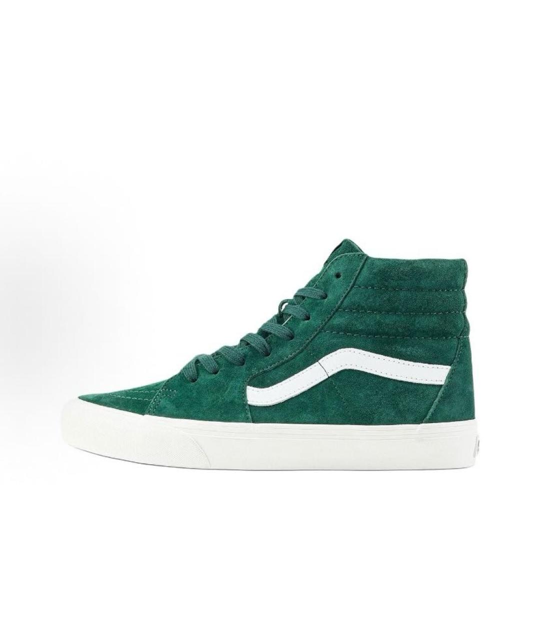 VANS Зеленые замшевые высокие кроссовки / кеды, фото 2