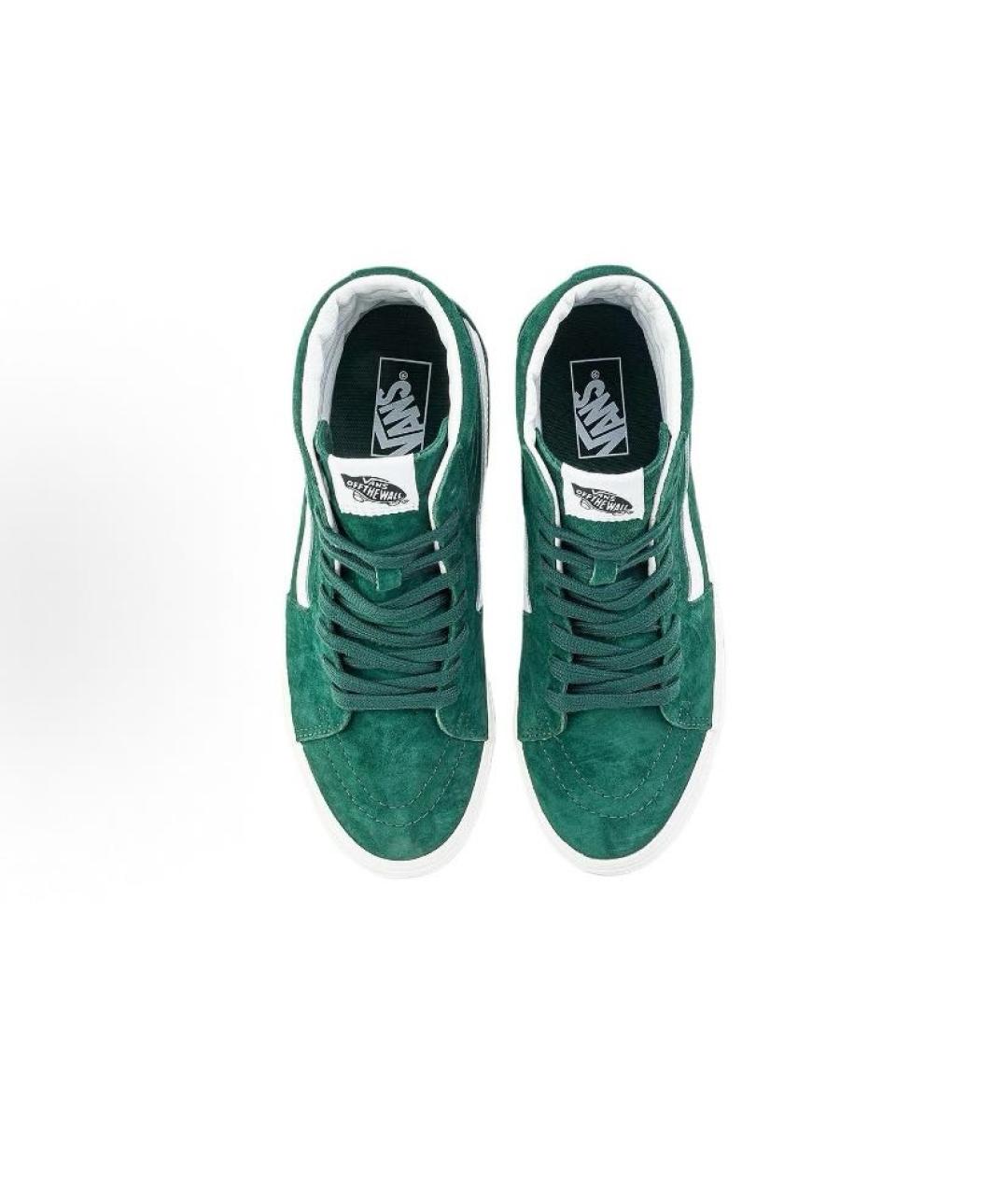 VANS Зеленые замшевые высокие кроссовки / кеды, фото 4