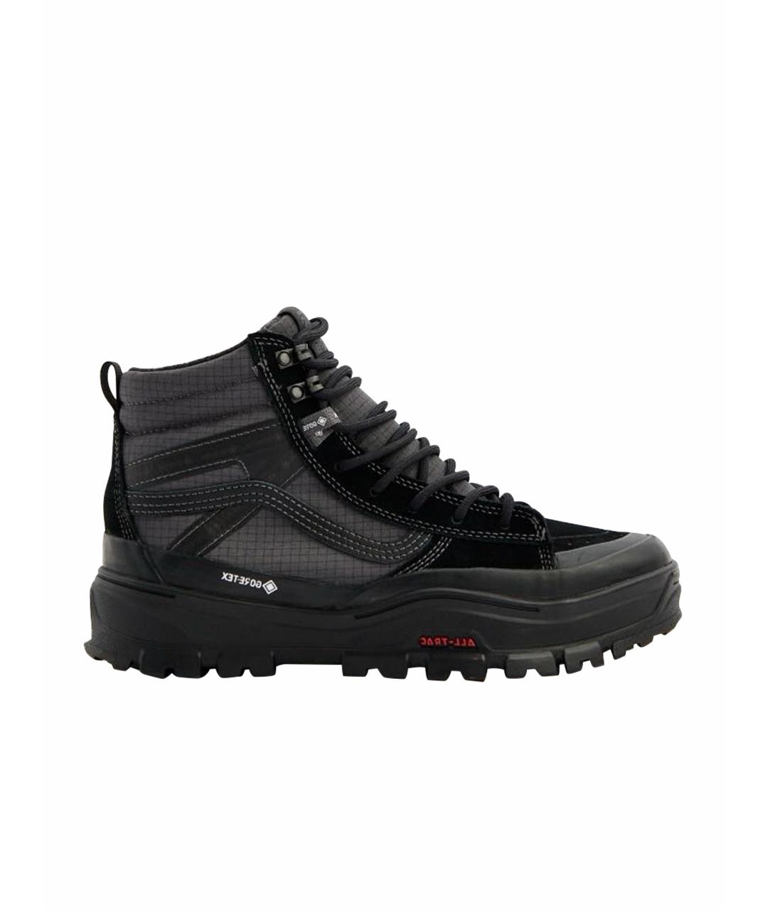 VANS Черные текстильные высокие кроссовки / кеды, фото 1