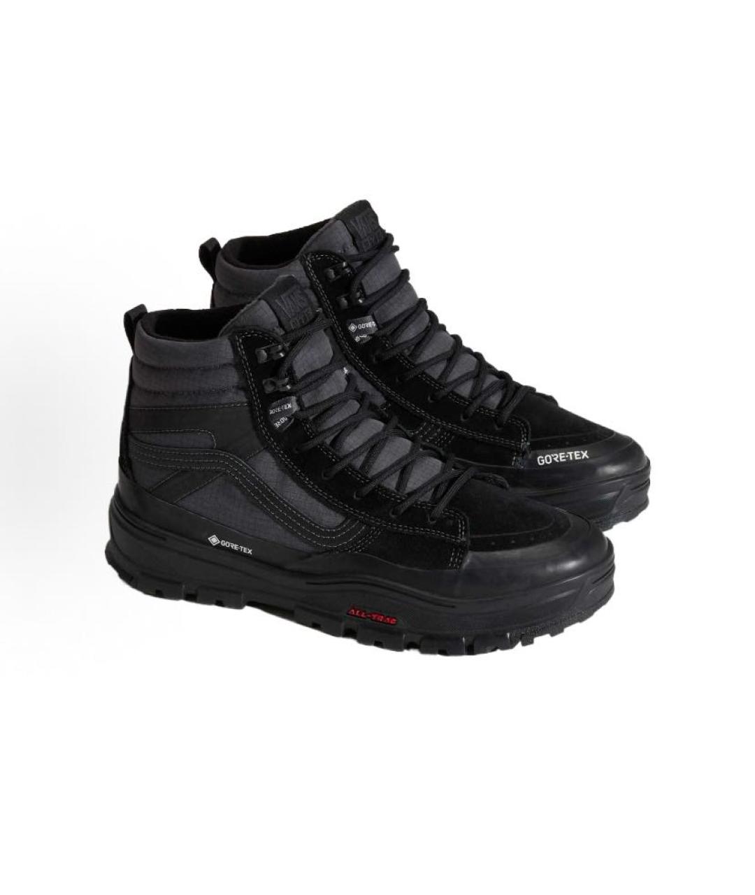 VANS Черные текстильные высокие кроссовки / кеды, фото 3