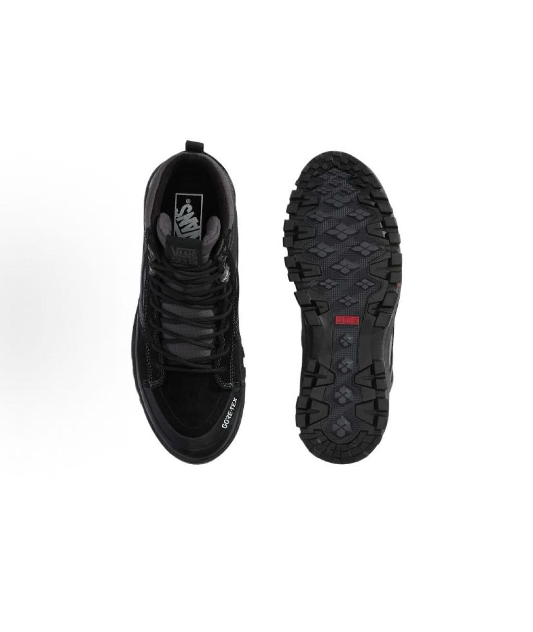 VANS Черные текстильные высокие кроссовки / кеды, фото 5
