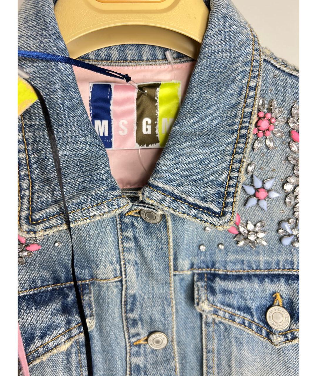 MSGM Голубой деним жилет, фото 3