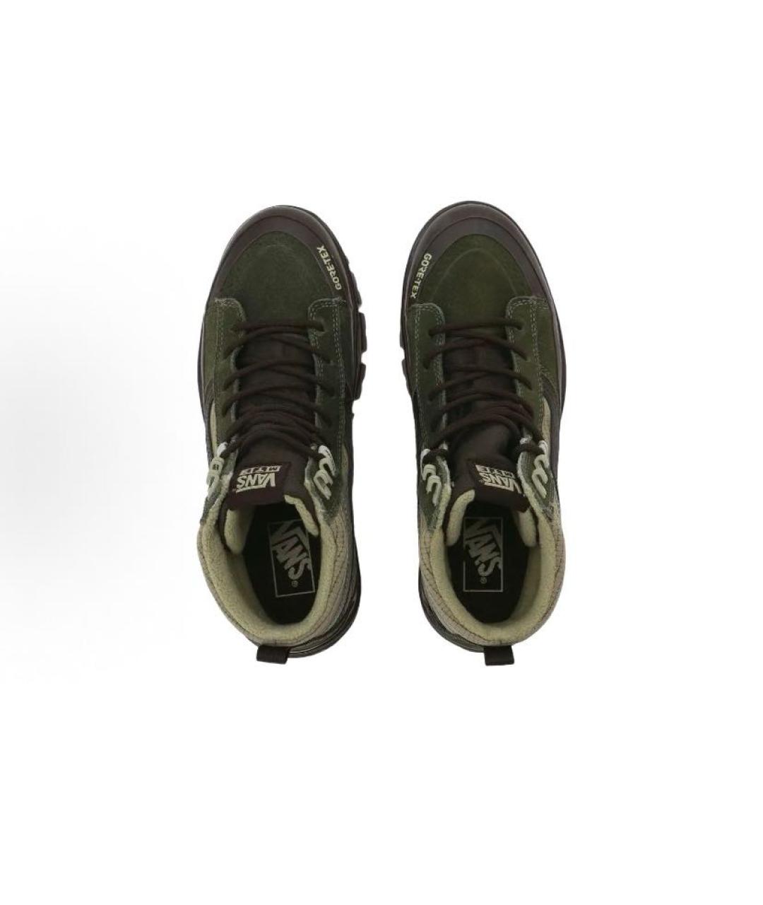 VANS Хаки текстильные высокие кроссовки / кеды, фото 4