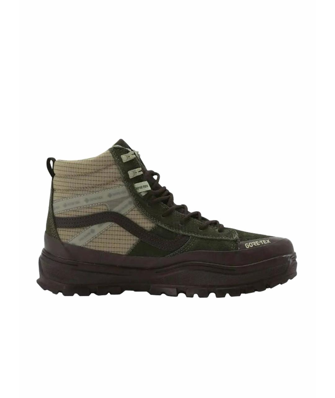 VANS Хаки текстильные высокие кроссовки / кеды, фото 6