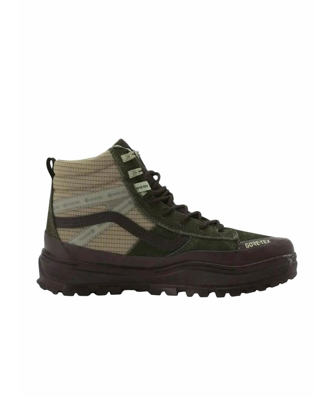 VANS Хаки текстильные высокие кроссовки / кеды, фото 1