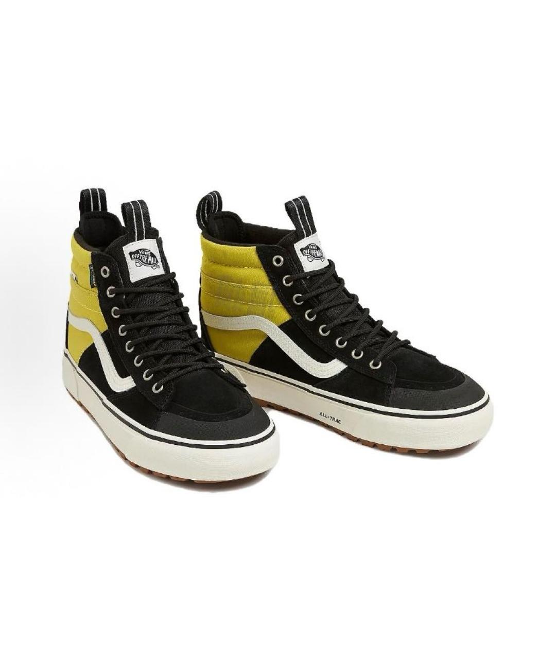 VANS Желтые замшевые высокие кроссовки / кеды, фото 3