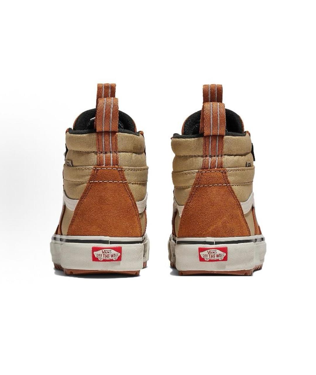 VANS Бежевые замшевые высокие кроссовки / кеды, фото 4