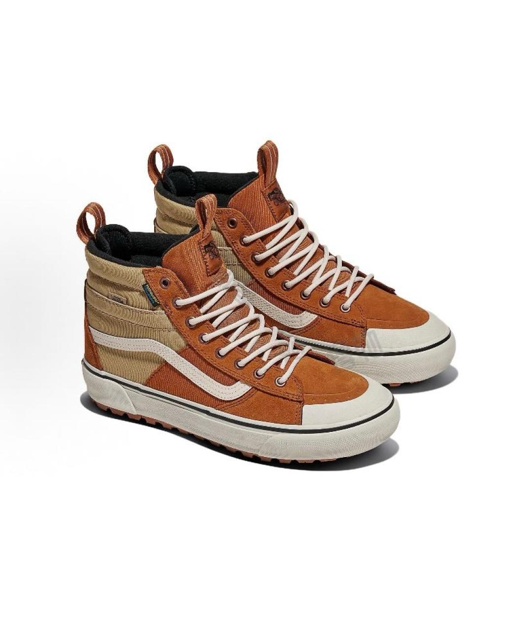 VANS Бежевые замшевые высокие кроссовки / кеды, фото 3