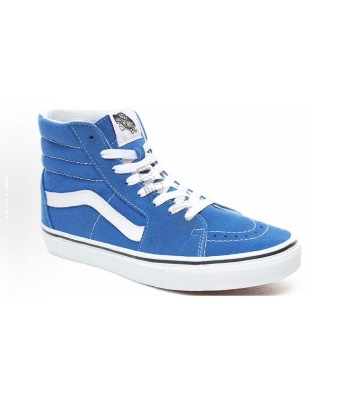 VANS Синие замшевые высокие кроссовки / кеды, фото 4