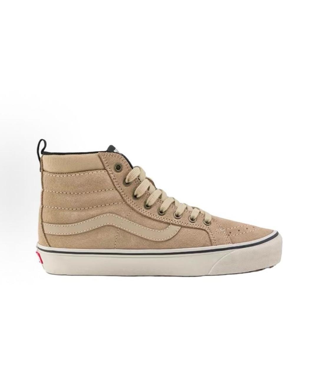 VANS Бежевые замшевые высокие кроссовки / кеды, фото 7