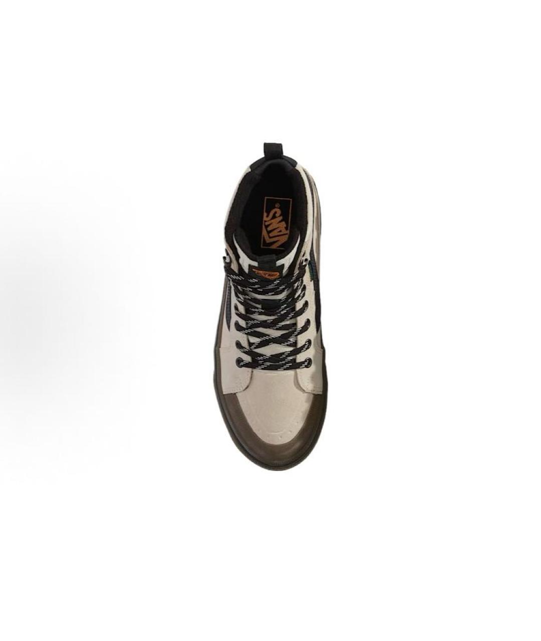VANS Бежевые замшевые высокие кроссовки / кеды, фото 4
