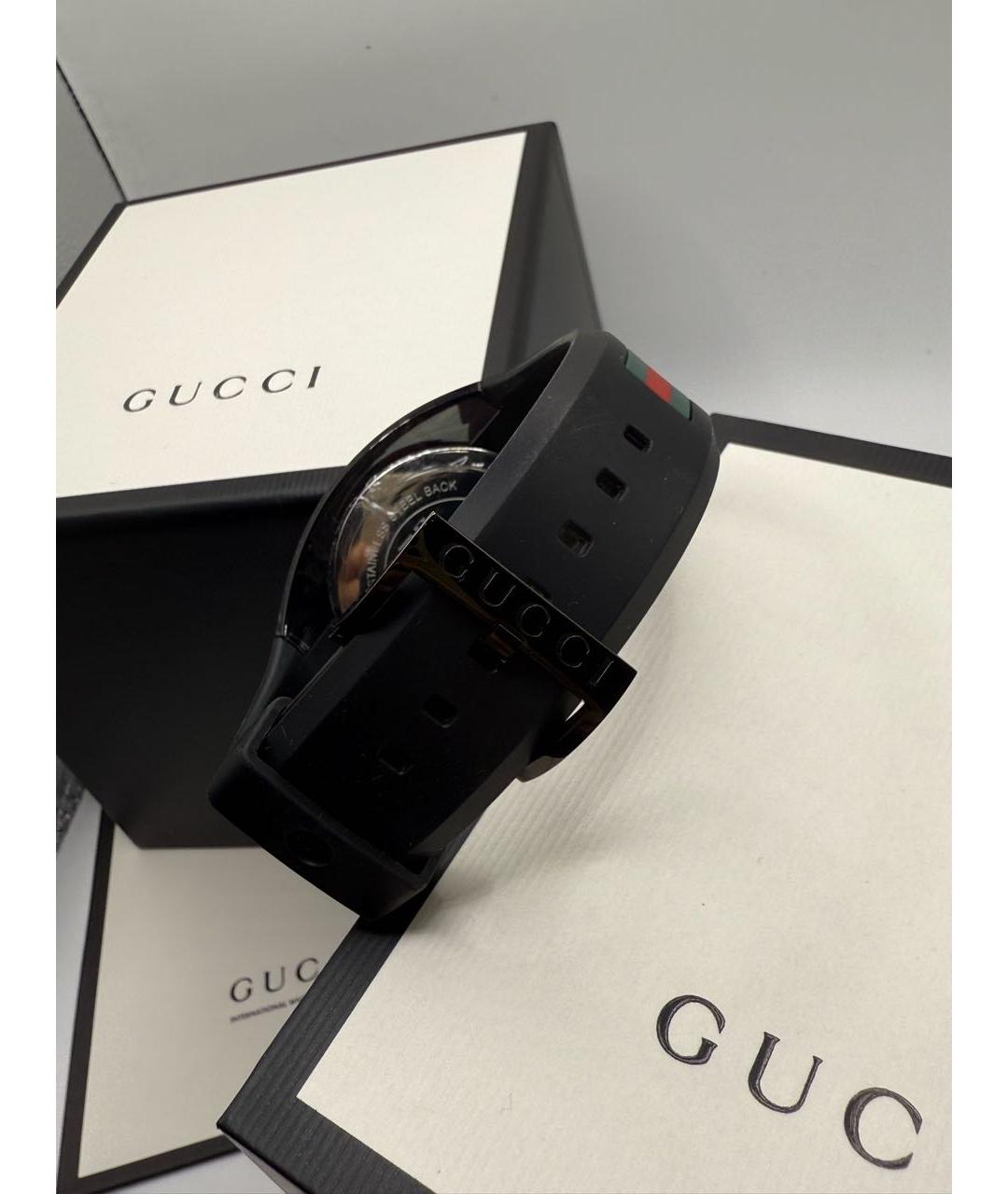 GUCCI Черные часы из белого золота, фото 4