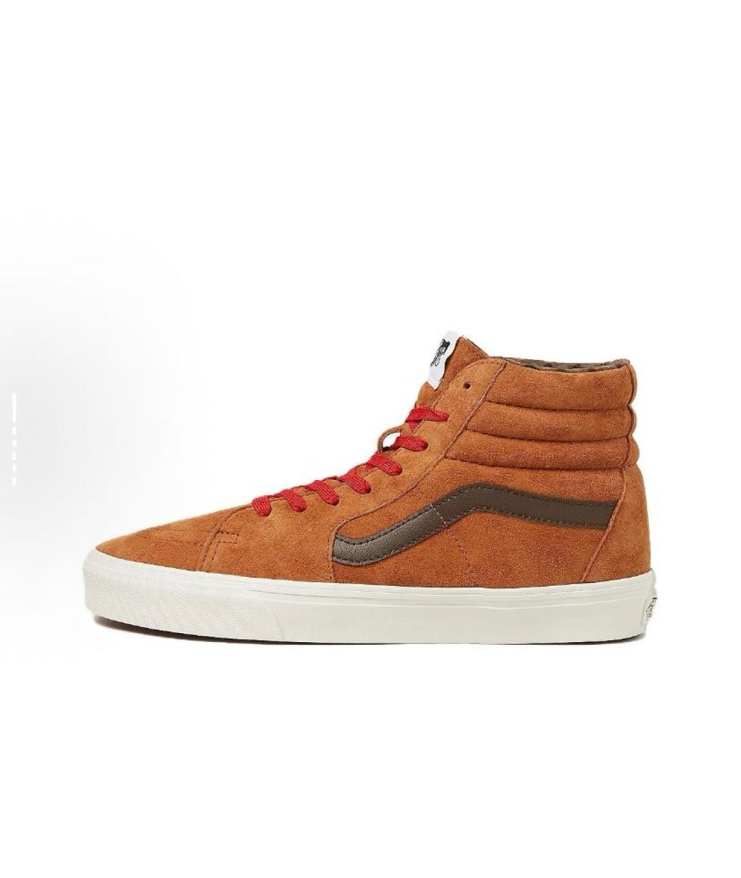 VANS Оранжевое замшевые высокие кроссовки / кеды, фото 2