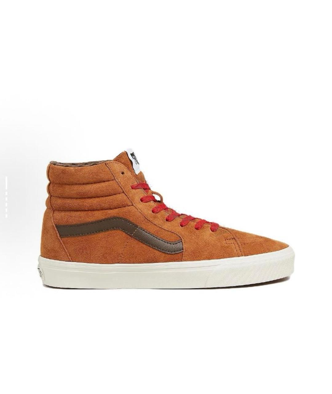 VANS Оранжевое замшевые высокие кроссовки / кеды, фото 5