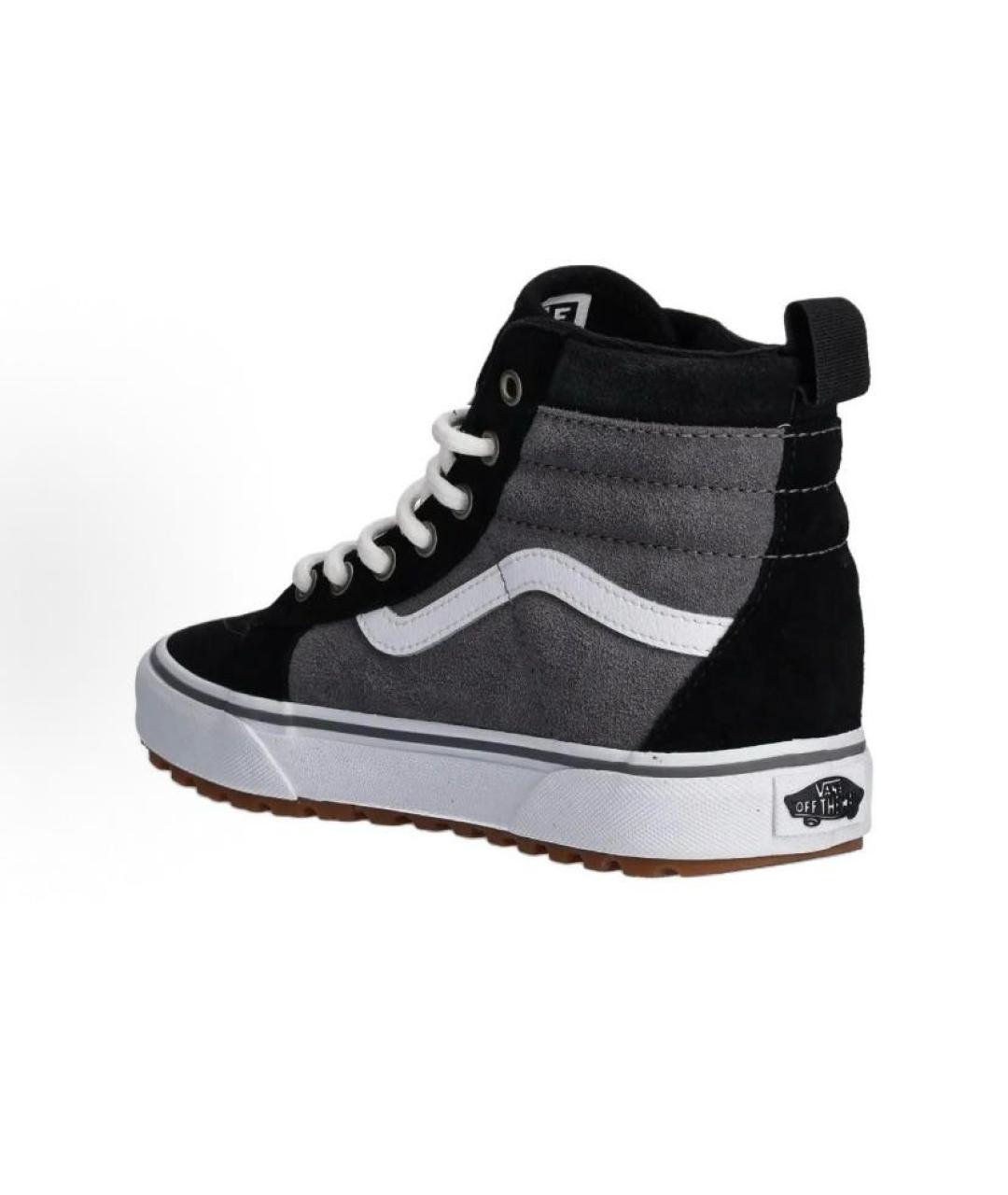 VANS Серые замшевые высокие кроссовки / кеды, фото 5