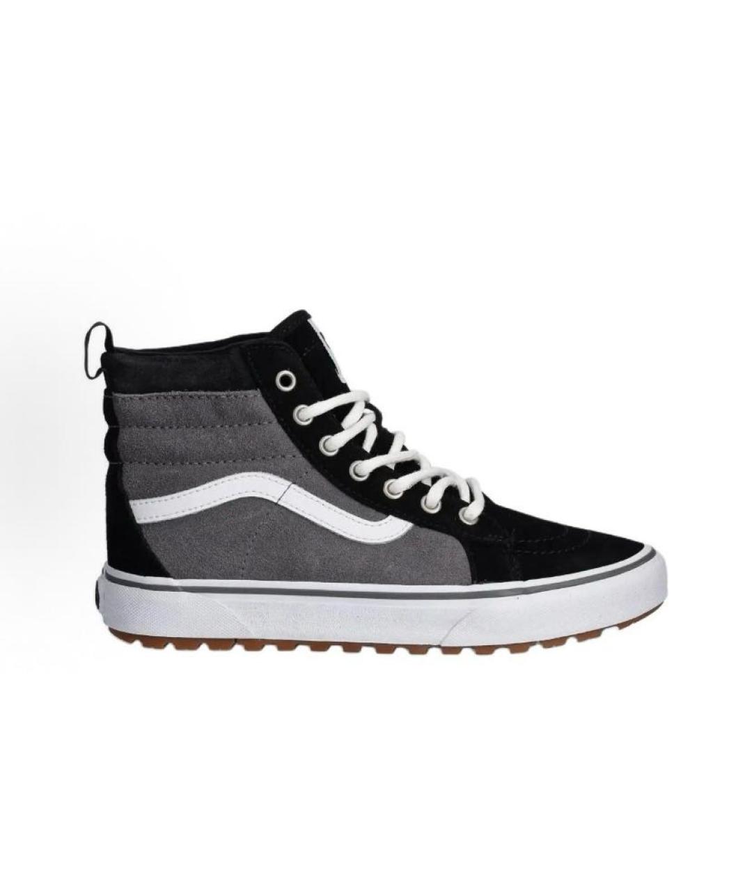 VANS Серые замшевые высокие кроссовки / кеды, фото 7