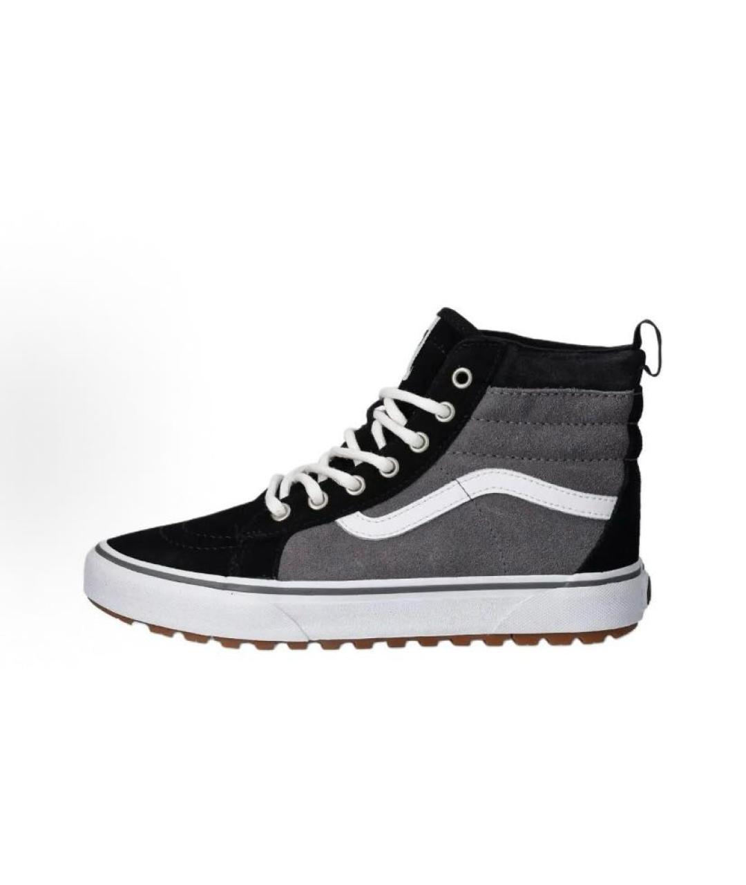 VANS Серые замшевые высокие кроссовки / кеды, фото 2
